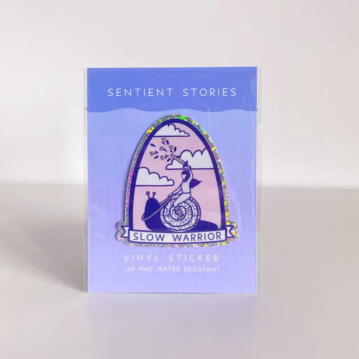 Autocollant Slow Warrior en Vinyle - Sentient Stories