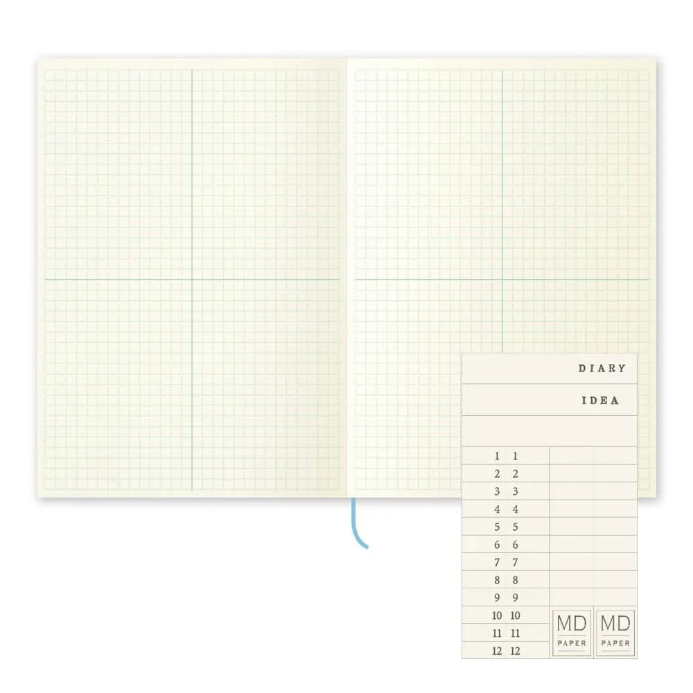 Notebook Journal Quadrillé A5 - MD Paper