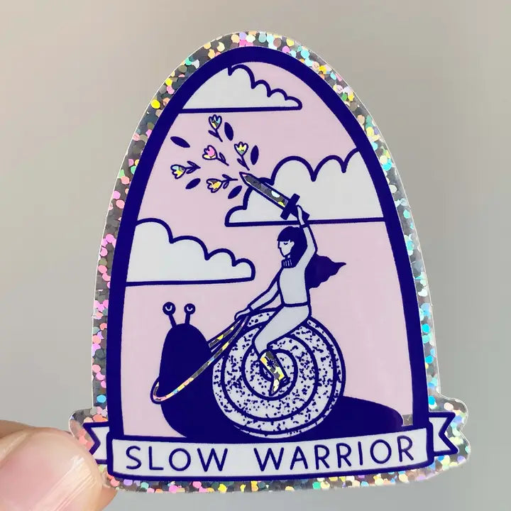 Autocollant Slow Warrior en Vinyle - Sentient Stories