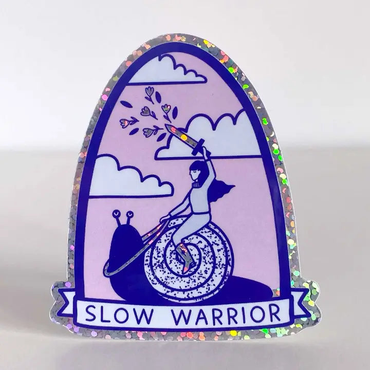 Autocollant Slow Warrior en Vinyle - Sentient Stories