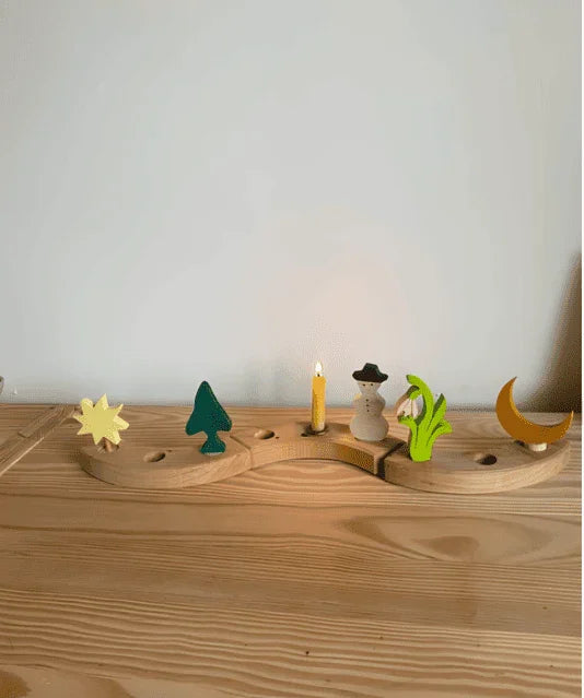 Figurine en bois lune - Grimm&