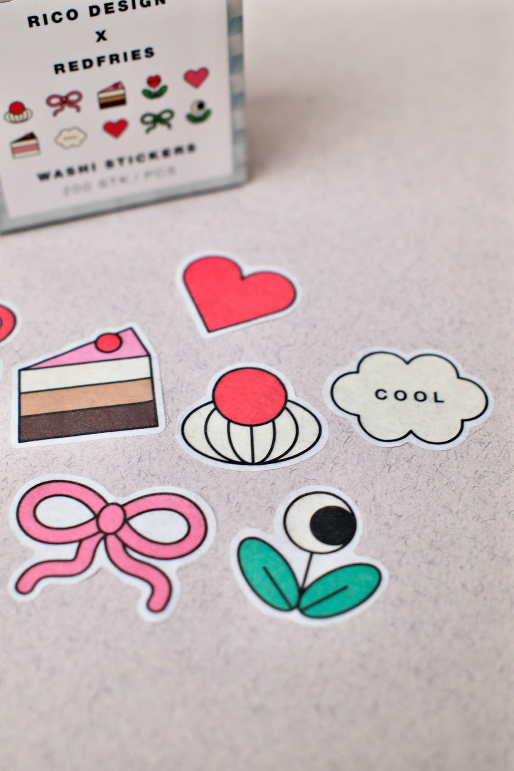 Autocollants Washi « Happy Birthday » - Rico Design x Redfries