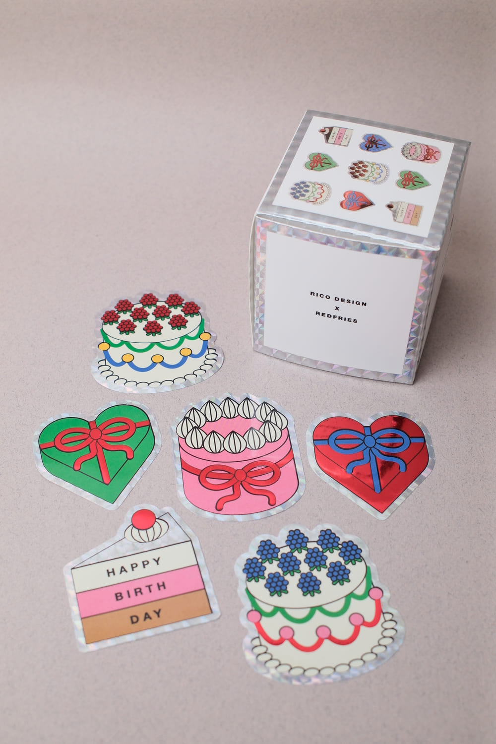 Autocollants Holographique « Happy Birthday » - Rico Design x Redfries