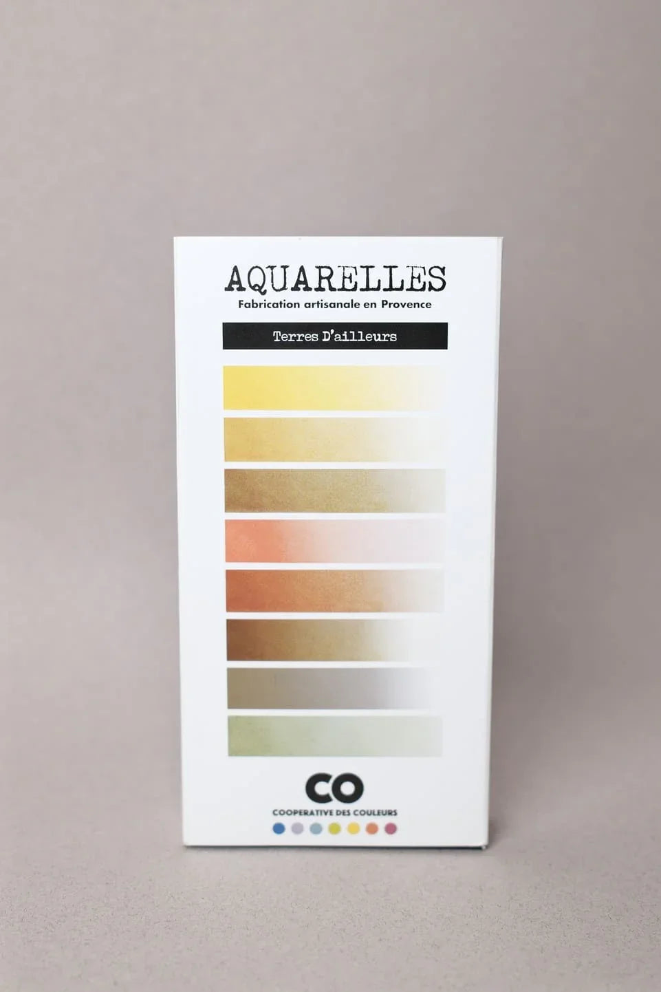 Coffret de 8 godets d’aquarelles “Terres d’ailleurs” - Ôkhra