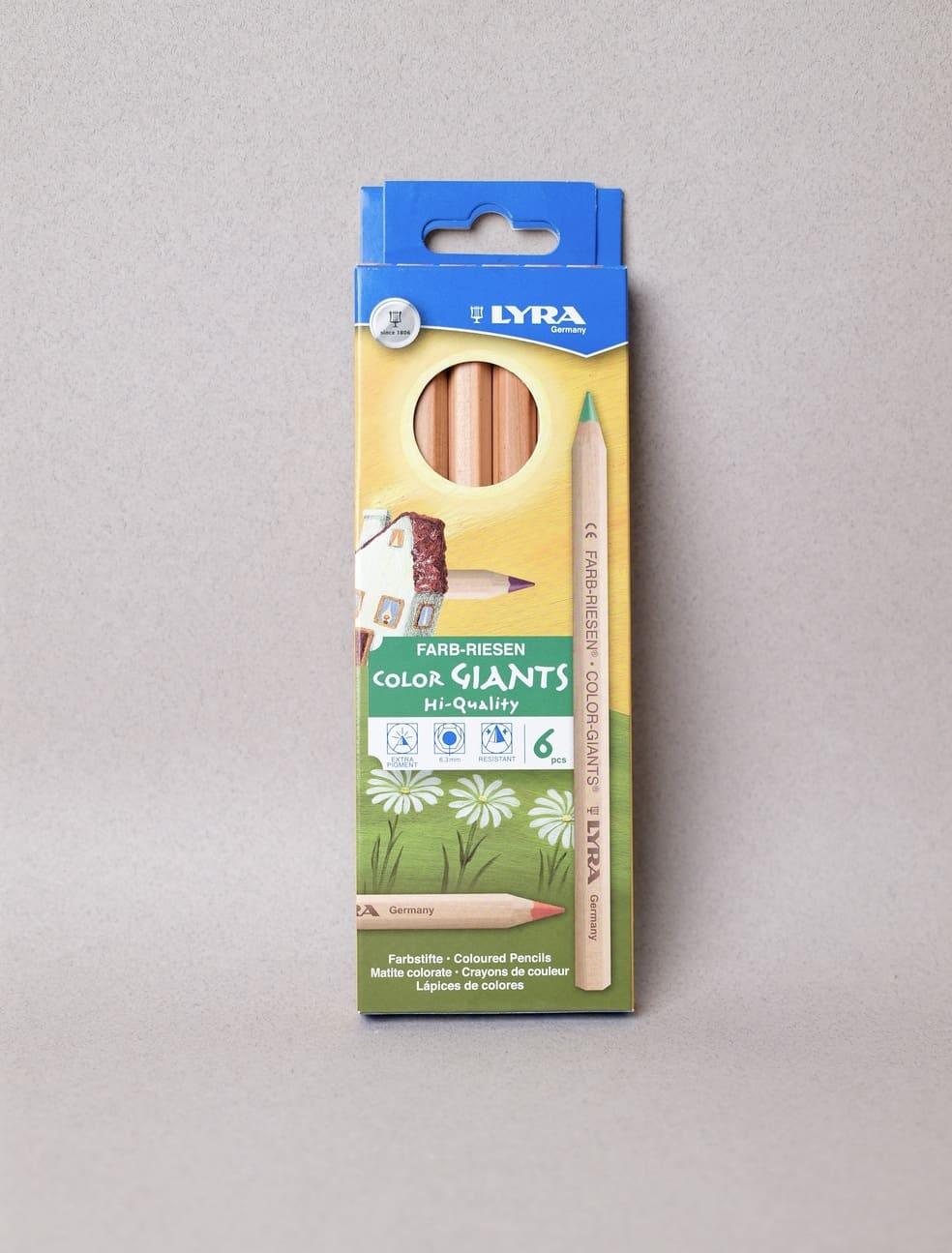 Crayons de couleurs Color Giants x 6 - Lyra