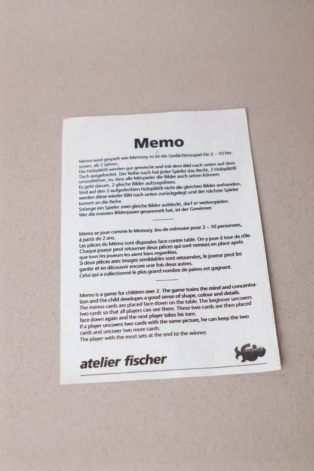 Memory Nature en bois Atelier Fischer - Seconde Main