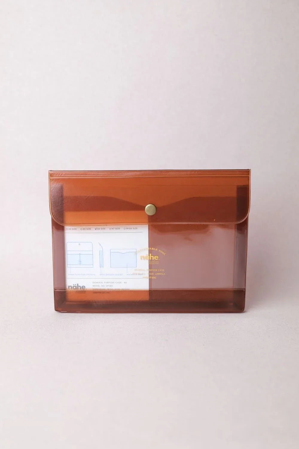 Général Purpose Case A6 - Clear & Clear Brown - Nähe