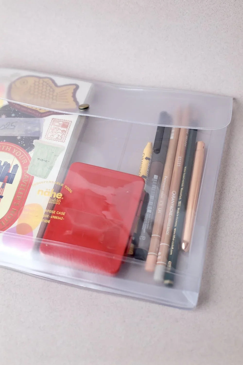 Général Purpose Case A5 - Clear & Clear Brown - Nähe