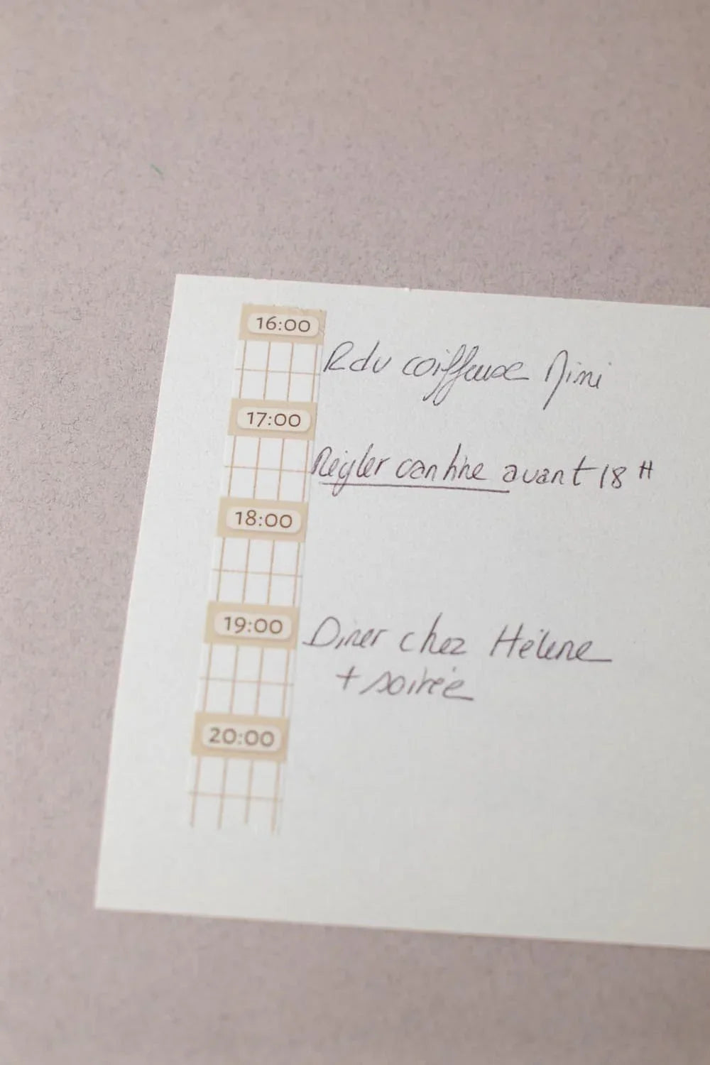 Washi Tape Time Planner - Lettoon