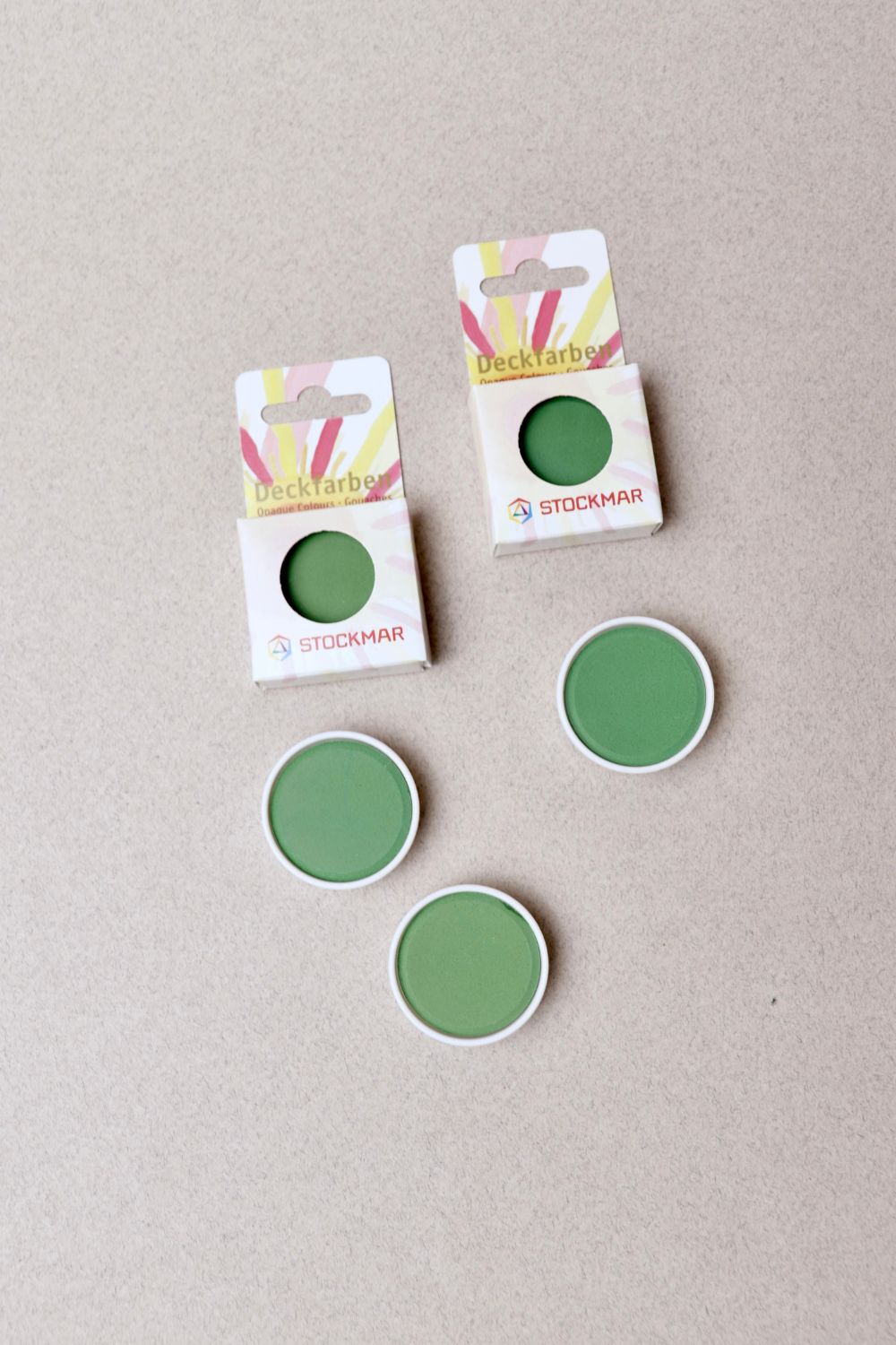 Coupelle de Recharge de Gouache - 12 Couleurs - Stockmar