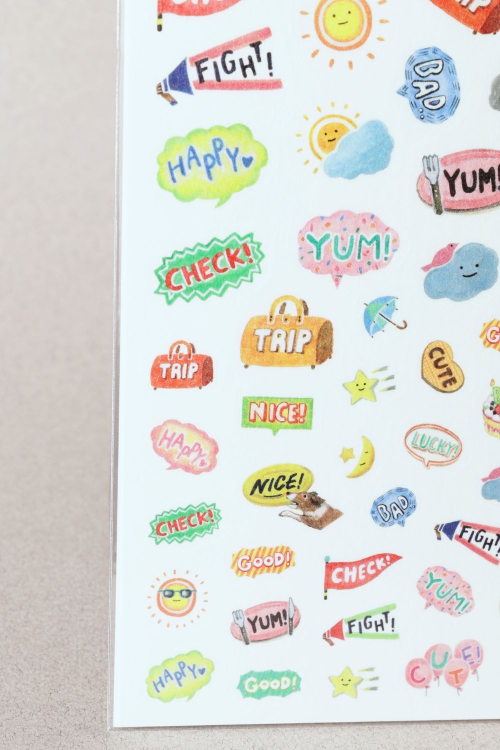 Stickers Yuru Log repositionnables - Sentiments - Midori