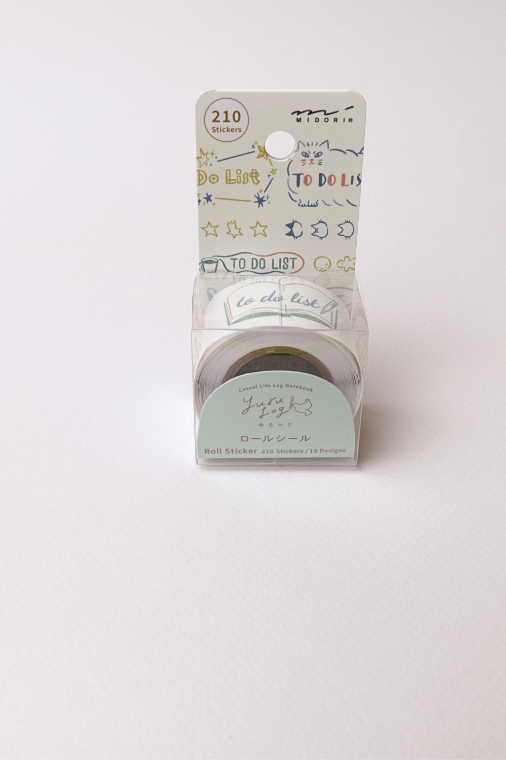 Roll Sticker Yuru Log - To Do List - Midori