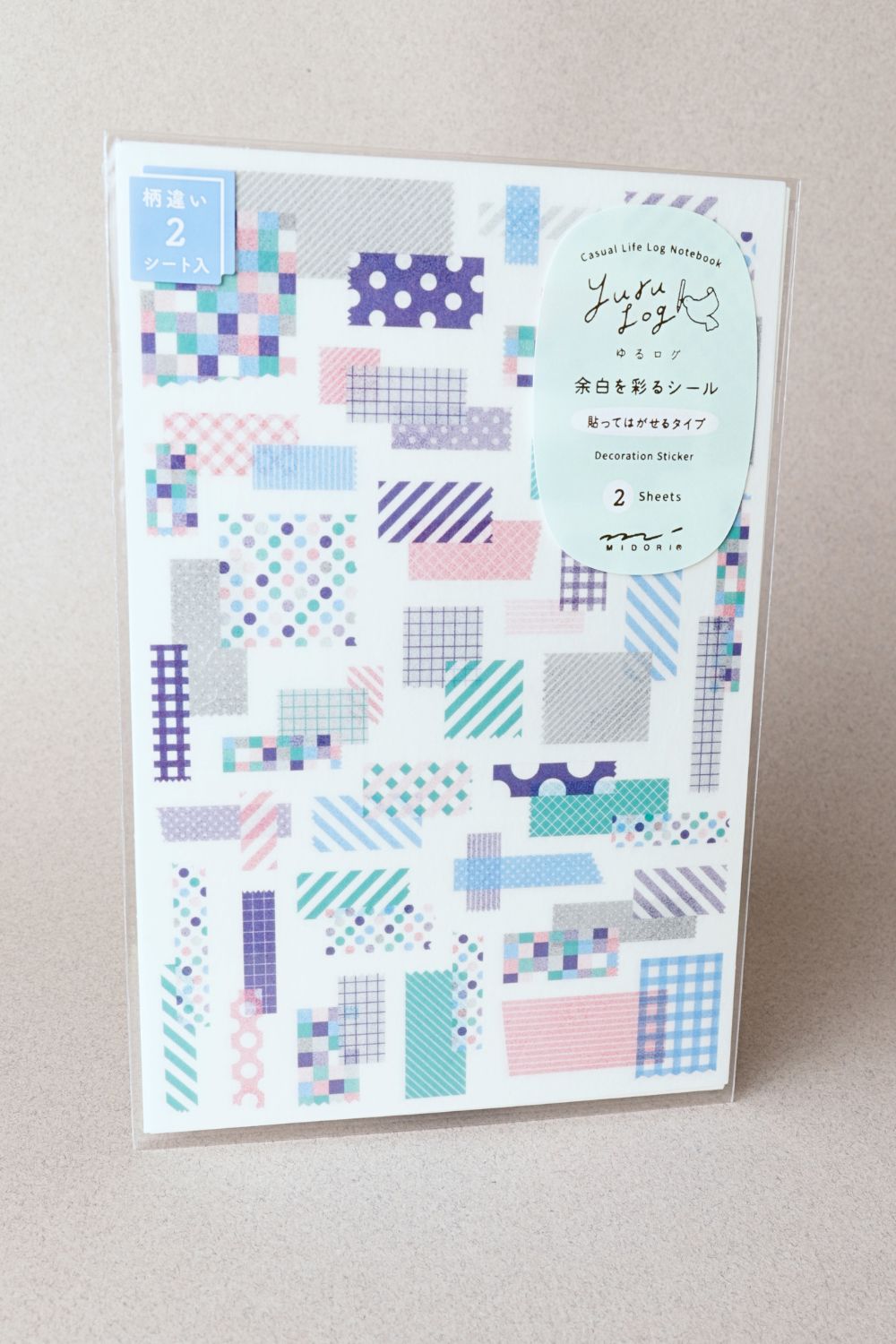 Stickers Yuru Log repositionnables - Ruban - Midori