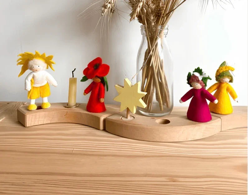 Figurine en Bois Étoile/Soleil - Grimm&