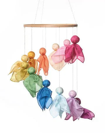 Kit mobile anges dansants en soie et laine - M. Art Makes Sense