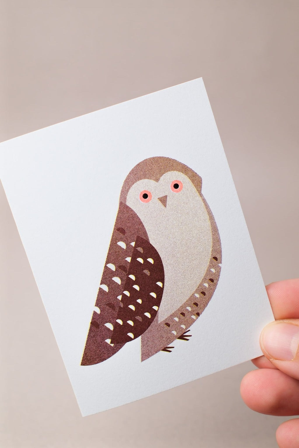 Mini-carte Chouette Harfang - Scout Éditions