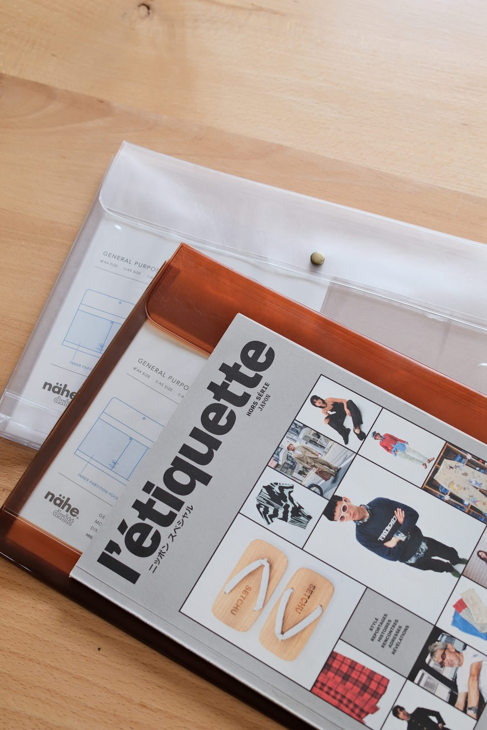 Général Purpose Case A4 - Clear &amp; Clear Brown - Nähe