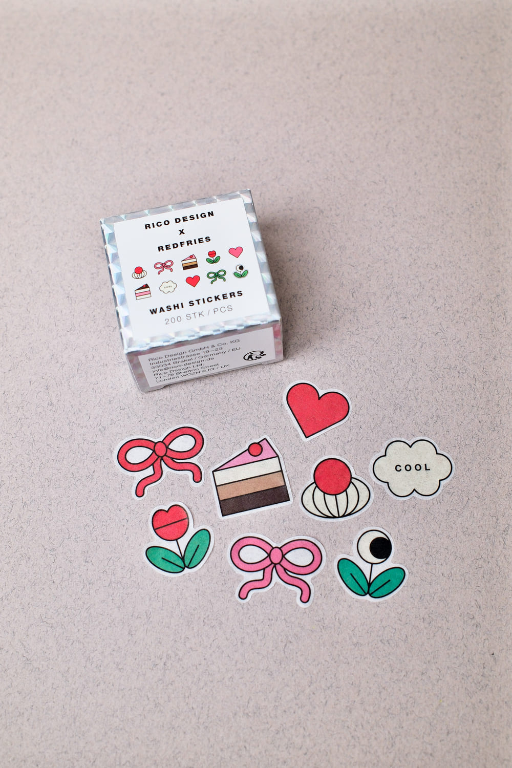 Autocollants Washi « Happy Birthday » - Rico Design x Redfries