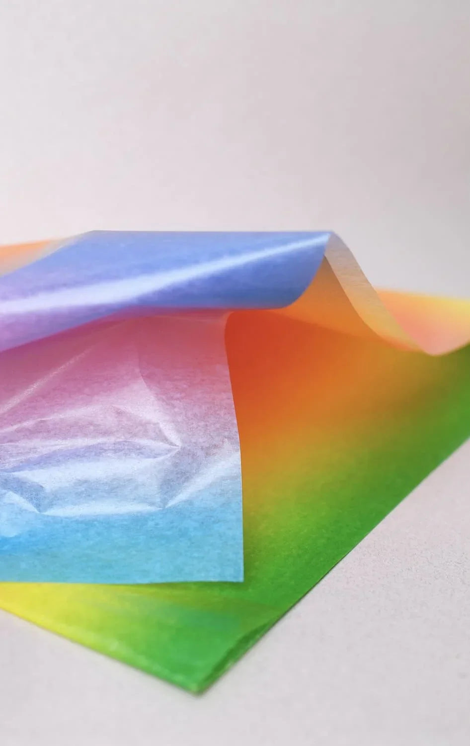 Papier de soie Japonais Arc en Ciel 50x70 cm - Feuille vendu à l&
