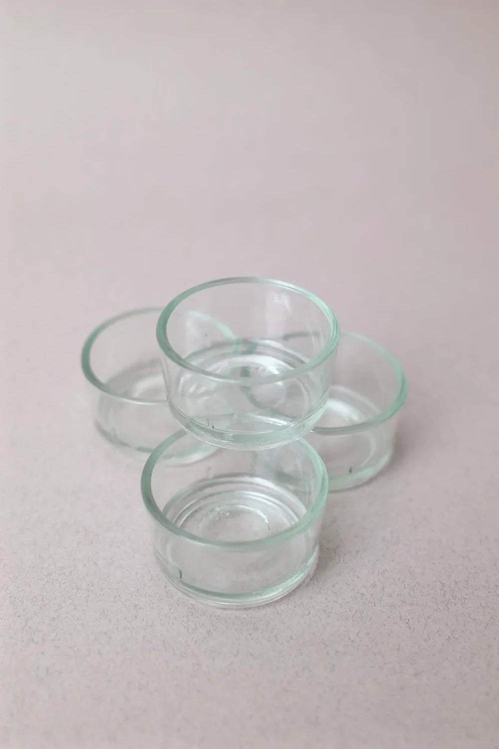 Supports Bougies en Verre - Lot de 4 - Blue