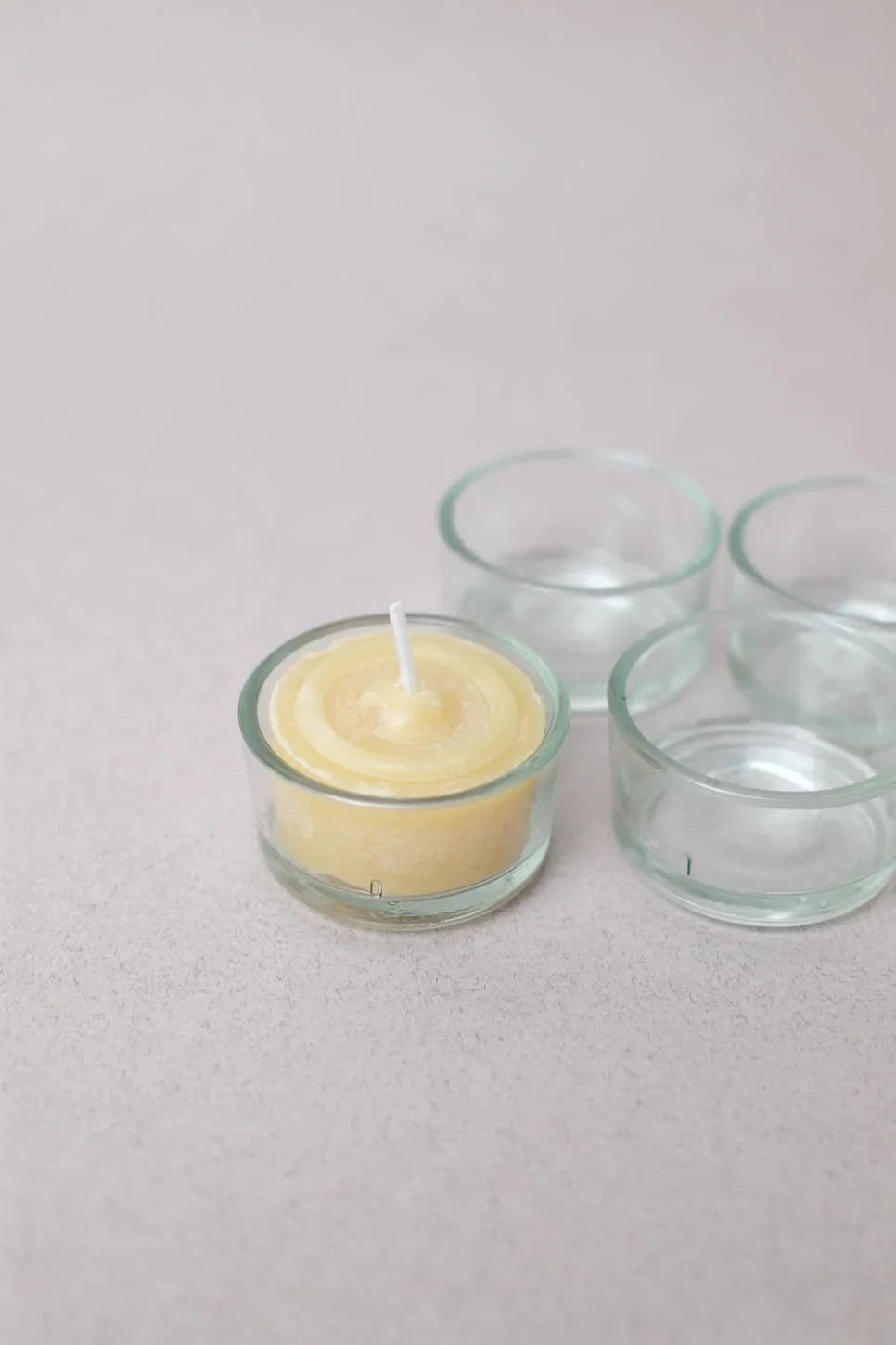 Supports Bougies en Verre - Lot de 4 - Blue