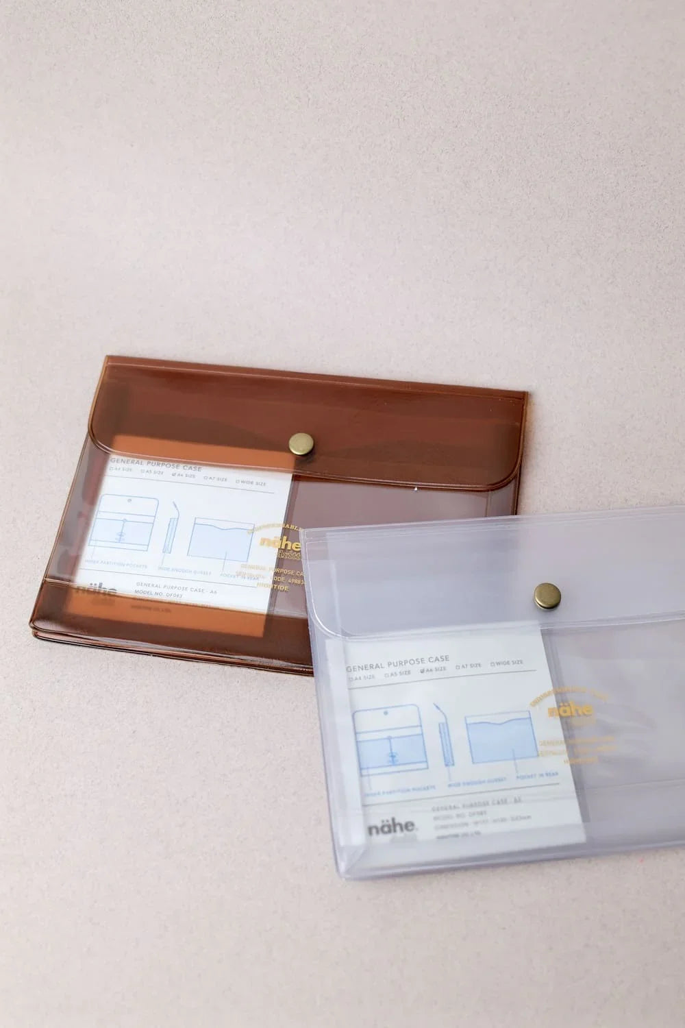Général Purpose Case A6 - Clear &amp; Clear Brown - Nähe