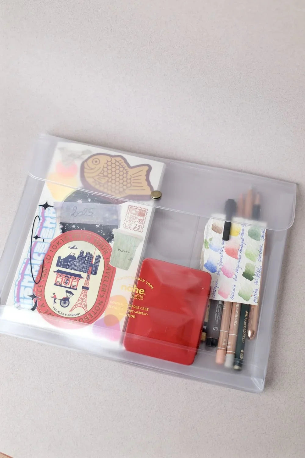 Général Purpose Case A5 - Clear &amp; Clear Brown - Nähe