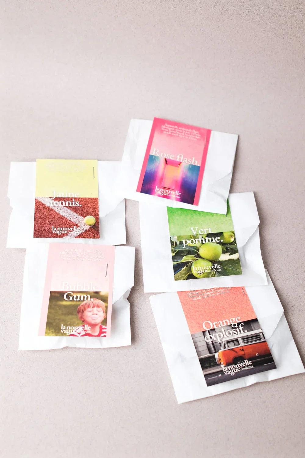 1/2 Godet Aquarelle FLUO - 5 Couleurs - La Nouvelle Vague Couleurs