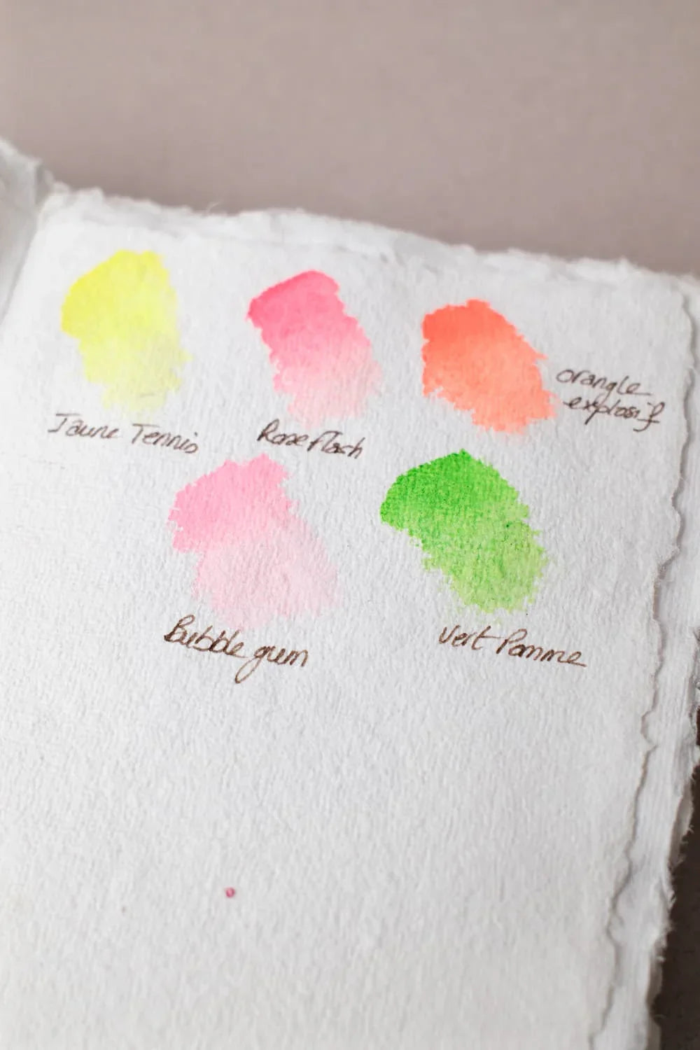 1/2 Godet Aquarelle FLUO - 5 Couleurs - La Nouvelle Vague Couleurs