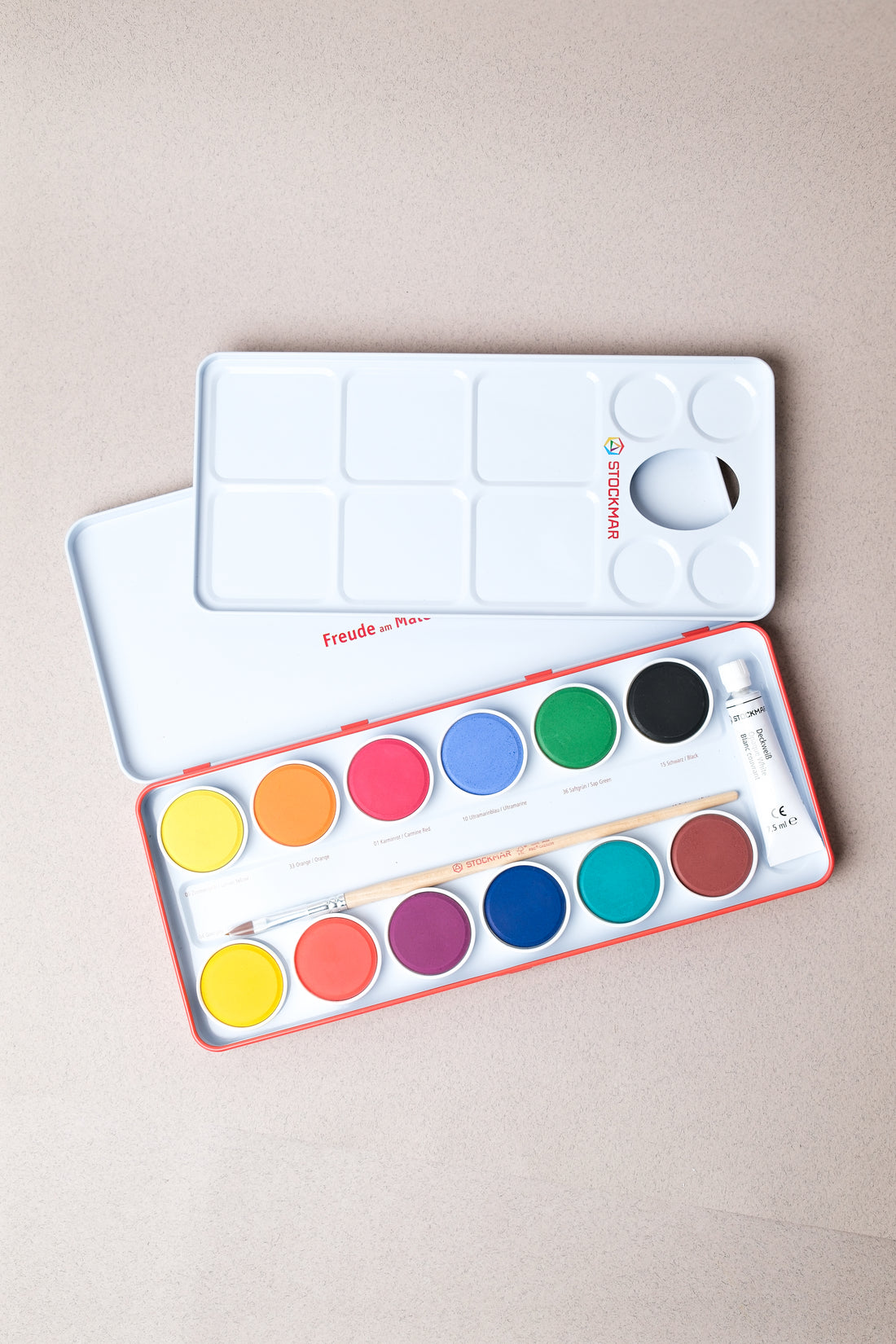Palette de Gouache 12 Couleurs - Stockmar