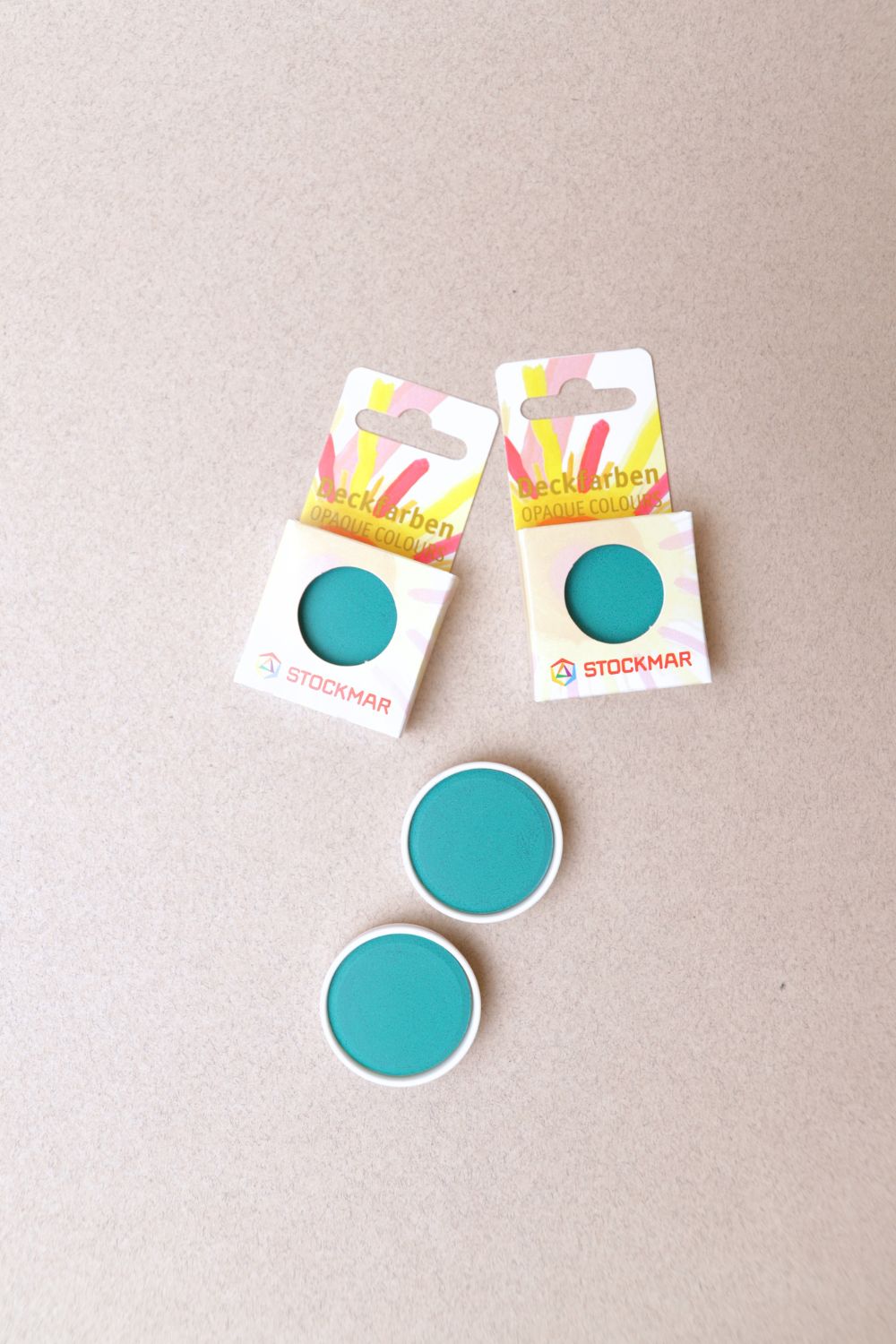 Coupelle de Recharge de Gouache - 12 Couleurs - Stockmar